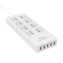 奥睿科（ORICO）HPC-8A5U 智能5口USB数码充电器 8位插座/插排/插线板/接线板(白色 1.5M)