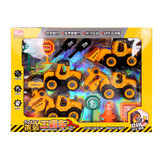 酷米玩具拆装工程车儿童玩具早教用品可自主拼装送孩子礼物 KM3056 拆装工程车(黄色 版本)