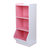 爱丽思IRIS 儿童多用收纳柜彩色收纳柜简易组装柜儿童书柜3层(KSB-3白粉色)