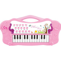 娃娃博士 儿童玩具电子琴 音乐早教玩具(粉色 电子琴)