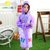 韩版儿童雨衣带书包位机器人雨披男童女童小孩雨衣宝宝男女潮版(紫色蝴蝶 L)