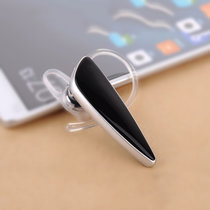 耳宝 earbaby 叶形商务蓝牙耳机4.0立体声中文语音提醒 来电报号(黑色 官方标配)