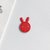 卡通猫咪萌宠手机指环支架 轻薄磁吸懒人支架兔子头金属指环扣(金属兔子支架（红色）)