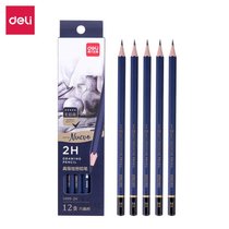 得力S999-2H_高级绘图铅笔12支彩盒装2H(蓝)(12支盒)（对公）