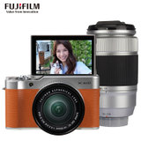 Fujifilm/富士X-A10(16-50mm+50-230mm)套机 复古微单反单电相机xa10 棕色(棕色)