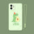 小恐龙手机壳适用于苹果12卡通华为p40创意网红女款华为/OPPO/vivo/苹果小米(可备注发货的型号）(液态硅胶-抹茶绿-小恐龙彩绘-送绳 华为Mate20)