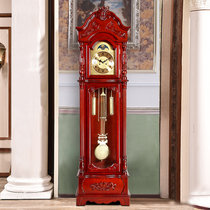 汉时（Hense)德国赫姆勒机芯落地钟欧式实木机械大座钟客厅立式钟经典大气复古报时钟表HG2188(HG2188德国14天机芯-红木色)