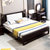 皮耐迪 现代简约新中式实木床1.8m主卧双人床小户型婚床(1.5*2.0)