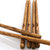 玉米 鸡翅木筷子实木儿童筷子家用木质宝宝短筷便携餐具套装(19cm1双（无凹槽）)