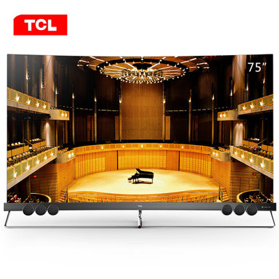 TCL彩电 75X5 75英寸 4K超高清 全生态HDR 量子点电视 银