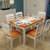 明佳友 餐桌 餐桌椅组合 套装 桌子饭桌 地中海实木餐桌 田园小户型J826(地中海1.3米 一桌四椅)