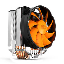 超频三 黄海豪华+CPU散热器 115X CPU风扇 AMD 4热管智能LED风扇