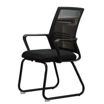 兴淮家具 办公家具电脑椅办公椅会议椅职员椅网布弓形椅 D182(黑色 网布)