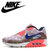 耐克/NIKE男女鞋 Air Max 90男女情侣鞋纽约波点跑步鞋(667635 斑点桔红 36)