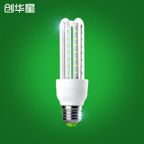 创华星LED灯泡 3U型节能灯 led玉米灯 3014明亮球泡灯 3W5W7W12W15W(E27大螺口暖白)