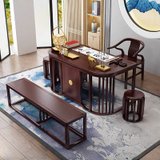 中式书桌全实木大班台老板桌
