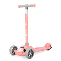 永久（FOREVER）儿童滑板车2-12岁小孩玩具车滑滑车男女宝宝扭扭脚踏车滑步车溜溜车闪光轮免安装折叠款(粉色)