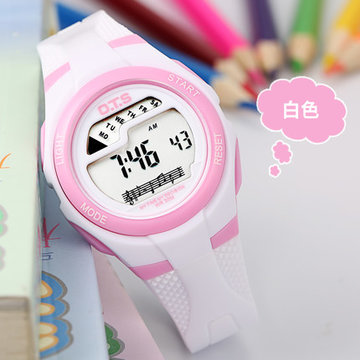 新款ots儿童手表女孩防水学生可爱女童电子表男孩大童小朋友小孩手表