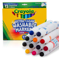 绘儿乐可水洗粗头水彩笔其他材质12色 绘画工具彩色笔涂色笔