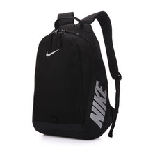 Nike/耐克双肩包大中小学生书包 帆布电脑背包男女时尚背包(黑色)