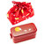 ASVEL620ML月兔双层日式饭盒00980088红