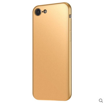 iPhone7手机壳 苹果7手机壳 i7保护套全包男女款简约硅胶软壳(土豪金)