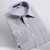 月牙泉2013冬款灰色条纹保暖羽绒衬衫 男士长袖夹棉加厚羽绒衬衣(YE62001 40)