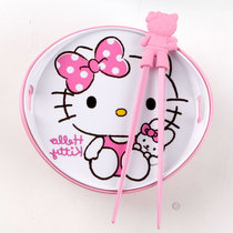 思柏飞日式卡通可爱kitty叮当猫带盖简约汤碗创意碗带勺筷子泡面饭碗 Kitty(KITTY)