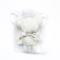 小熊毛巾伴手礼五一劳动节小礼品创意回礼女孩幼儿园母亲节礼物(白色+沙袋 30x30cm)