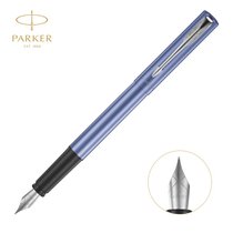 派克钢笔（PARKER）新款威雅墨水笔 签字笔 学生钢笔练字书法 刻字商务送礼 生日礼物(威雅XL青出于蓝白夹墨水笔)