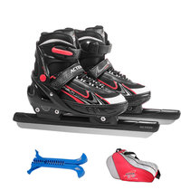 动感ACTIION速滑冰刀鞋成人滑冰男女儿童溜冰鞋真冰水冰鞋253B-17(红黑色 L码40-43)