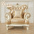 拉斐曼尼 GFS005 欧式沙发组合法式全实木真皮沙发小户型沙发客厅家具(沙发 单人位)
