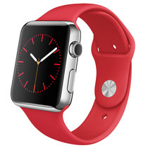 Apple Watch 智能手表(42毫米不锈钢表壳搭配 (PRODUCT)RED 运动型表带 MLLE2CH/A )