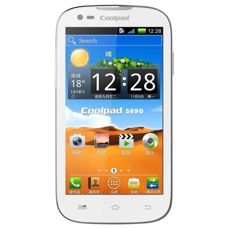 酷派coolpad58903g手机石英白cdma2000gsm