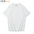 OKONKWO 230克夏季棉T恤 爽滑面料净色短袖圆领基本款小口袋T恤(230克 有袋 白色 S)