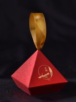 2021新款创意结婚喜糖盒中式中国风手提三角喜糖盒子小号伴手礼盒（10个装）(云鹤款)