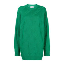 BALENCIAGA绿色女士针织衫毛衣 662917-T3166-3001XS绿色 时尚百搭