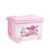 爱丽思IRIS Hello Kitty儿童塑料带滑轮玩具收纳箱 KTC-450HK(粉白)