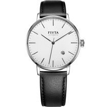 飞亚达(FIYTA)手表 经典系列手表男进口机芯男士机械表 商务腕表(黑色 皮带)