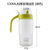 茶花油壶玻璃防漏油大号塑料盖装酱油瓶醋瓶油瓶530ML(绿茶色_大号530ml_)