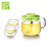 台湾Artiart茶具 耐热玻璃花茶壶 茶杯子两件套装 带过滤茶器(黑色)