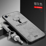 苹果6splus手机壳iPhone6Plus保护套iphone6plus/6splus防摔布纹软壳复古浮雕麋鹿手机套(图1)