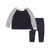 Oissie 奥伊西 1-4岁宝宝插肩袖纯棉毛衣套装(66厘米（建议0-6个月） 藏青)