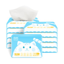 良布 乳霜纸婴儿专用保湿纸巾宝宝家用柔纸巾便携 10包装/1提(白色 10包)