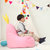 伊维雅兔耳朵儿童沙发 懒人沙发 卧室榻榻米单人豆袋沙发 小沙发(粉红色 60*60*80mm)