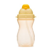 超市-水壶/水杯乐儿宝儿童吸管杯夏季水杯学饮杯400ml(黄)