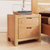 UB001亏本清仓北欧全实木整装床头柜原木色现代简约两抽储物柜(默认 两门)