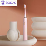 素士(SOOCAS)X3U电动牙刷情侣口腔护理智能便携巧小声波全自动声波电动牙刷粉(少女粉 X3U)