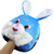 三千易 冬季USB暖手鼠标垫 发热鼠标垫冬保暖带护腕加热冬鼠标套(蓝色 兔)