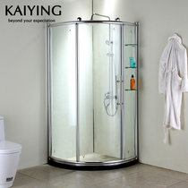 凯鹰(KAIYING)整体淋浴房全弧形浴室钢化玻璃隔断86G(6mm厚需自提 100*100*185Cm)